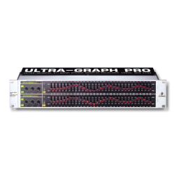 Behringer GEQ3102 Manuel utilisateur | Fixfr