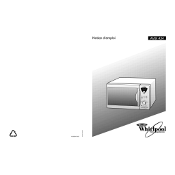 Whirlpool AVM 434/WP/AV Manuel utilisateur | Fixfr