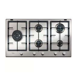 Whirlpool GMA 9522/IX Hob Manuel utilisateur | Fixfr