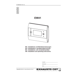 EXHAUSTO EW41 Manuel du propriétaire | Fixfr