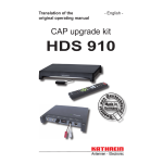 Kathrein HDS 910 Manuel | IA Chat &amp; T&eacute;l&eacute;chargement PDF