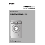 Novamatic WA4170 Manuel utilisateur