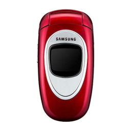 Samsung SGH-X461 Manuel utilisateur | Fixfr