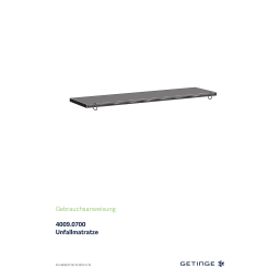Getinge 000000000010035200 Extension plate Mode d'emploi | Fixfr