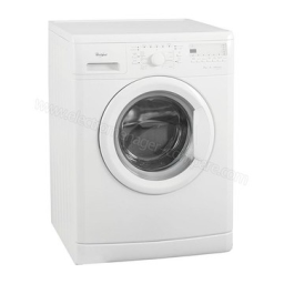 Whirlpool AWOD 2721 Washing machine Manuel utilisateur | Fixfr