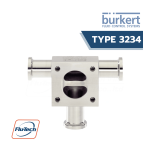 Burkert 3233 2/2-way diaphragm valve Manuel utilisateur