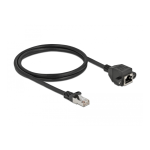 DeLOCK 87001 Network Extension Cable S/FTP RJ45 plug to RJ45 jack Cat.6A 1 m black Fiche technique