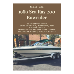 1989 200 BOW RIDER