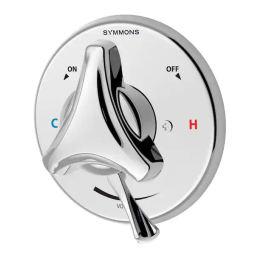 Symmons S9600PTRMRP Origins Temptrol 1-Handle Valve Trim Kit in Chrome (Valve Not Included) Guide d'installation | Fixfr