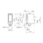 Baumer O500W.GP-GW1J.PVO Diffuse sensor Fiche technique