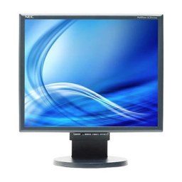 NEC MultiSync® LCD1970VX Manuel utilisateur | Fixfr