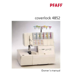 Pfaff coverlock 4852 Manuel utilisateur