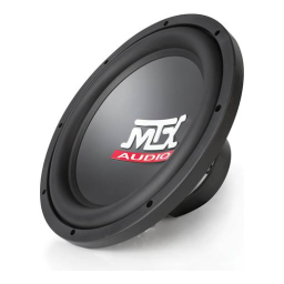 MTX RTS12-04 RoadThunder RTS12-04 12 inch 250W RMS Car Audio Subwoofer Manuel utilisateur | Fixfr