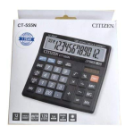 Citizen CT-555N calculator Fiche technique