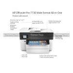 HP OfficeJet Pro 7730 Wide Format All-in-One Printer series Manuel utilisateur