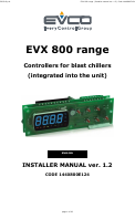 Evco EVX805P7 Controller Manuel utilisateur | Fixfr