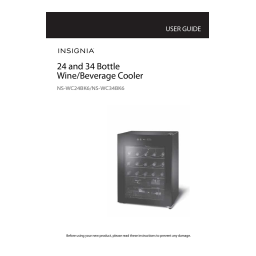 Insignia NS-WC24BK6 24-Bottle Wine Cooler Manuel utilisateur | Fixfr