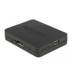 DeLOCK 87685 DisplayPort 1.2 Splitter 1 x mini DisplayPort in &gt; 1 x DisplayPort + 1 x HDMI + 1 x VGA out Fiche technique