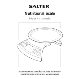 Salter Balance nutritionnelle : Mode d'emploi | AI Chat & PDF | Fixfr