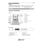 Bauknecht BIO 3T323 P6.5 A Dishwasher Manuel utilisateur