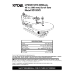 Ryobi SC155VS Manuel utilisateur