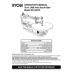 Ryobi SC155VS Manuel utilisateur | Fixfr