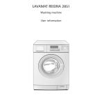 Aeg-Electrolux LAVREGINA2851 Manuel utilisateur