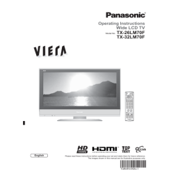 Panasonic TX26LM70F Operating instrustions | Fixfr