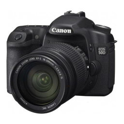 Canon EOS 50D Mode d'emploi | Fixfr