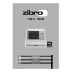 Zibro SP2041 Manuel utilisateur