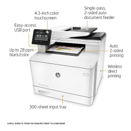 HP Color LaserJet Pro MFP M477 series Manuel utilisateur | Fixfr