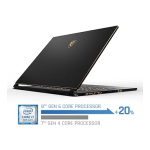 MSI GS65 Stealth Thin (Intel 8th Gen) notebook Manuel utilisateur