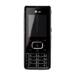 LG KG208 Manuel du propriétaire | Fixfr