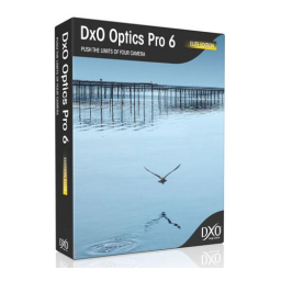 DxO Optics Pro v6.6 macintosh Manuel utilisateur | Fixfr