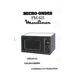 Moulinex SYNCHRO GRILL W68 Manuel utilisateur | Fixfr