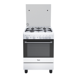 HOTPOINT/ARISTON H6GG1F (W) IT Cooker Manuel utilisateur | Fixfr