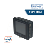 Burkert ME61 Process view display 3.5&quot; Manuel utilisateur