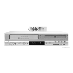 Magnasonic DVD833-2 Dual Deck DVD & 4 Head Hi-Fi VCR Manuel utilisateur | Fixfr