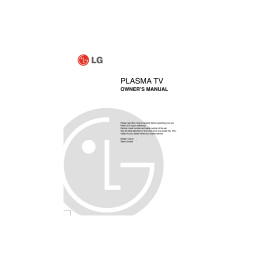 LG 42PM3MVA Manuel du propriétaire | Fixfr