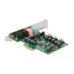 DeLOCK 89640 PCI Express Soundcard 7.1 - 24 Bit / 192 kHz Fiche technique