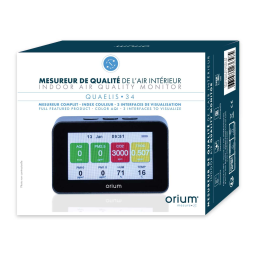 Orium Quaelis 34 Capteur qualité de l'air Owner's Manual | Fixfr