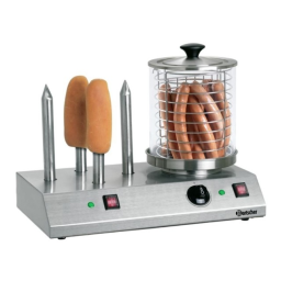 Bartscher 4 plots chauffés Machine à hot dog Product fiche | Fixfr
