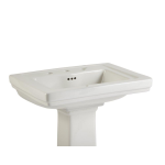 Mirabelle MIRKW348AWH Key West Pedestal Vessel in White Installation manuel