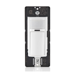 Leviton DOS15-1LZ Decora Occupancy Motion Sensor In-Wall Switch, Auto-On, 15A, Single Pole, Multi-Way or Multi-Sensor, White Manuel utilisateur