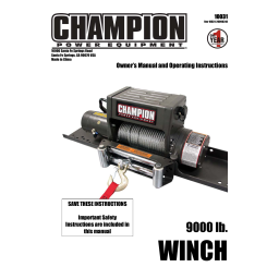 Champion Power Equipment 10031 Manuel utilisateur | Fixfr