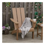 Outsunny 84B-664BK Outdoor Plastic Adirondack Chair Backyard Lounge Chair Mode d'emploi