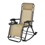 Outsunny 84A-080CW Zero Gravity Reclining Rocking Chair Mode d'emploi