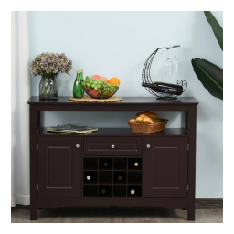 HOMCOM 835-261CF Coffee Bar Cabinet Mode d'emploi | Fixfr