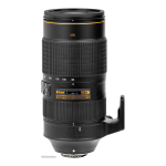 Nikon AF-S NIKKOR 80-400mm f/4.5-5.6G ED VR Mode d'emploi