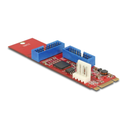 DeLOCK 62843 Converter M.2 Key B+M male > 2 x USB 3.0 Pin Header Fiche technique | Fixfr